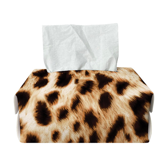 Cheetah Print Rectangle Tissue Box Cover