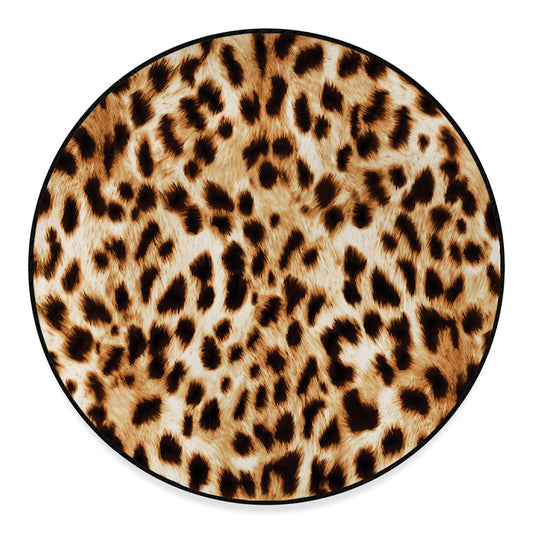 Cheetah Print Round Floor Mat