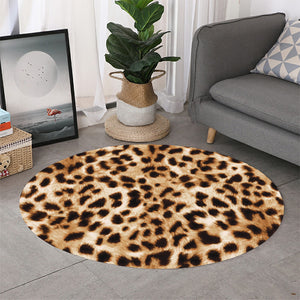 Cheetah Print Round Rug