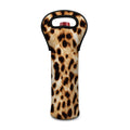 Cheetah Print Single Neoprene Wine Tote