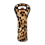 Cheetah Print Single Neoprene Wine Tote
