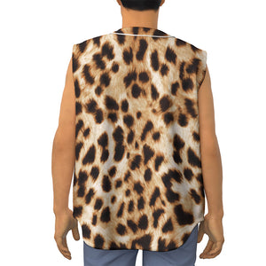 Cheetah Print Sleeveless Baseball Jersey