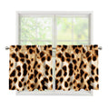 Cheetah Print Tier Curtains