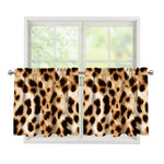Cheetah Print Tier Curtains