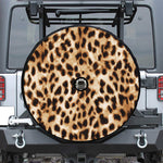 Cheetah Print Tire Cover With Camera Hole