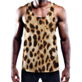Cheetah Print Men's Workout Tank Top