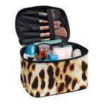 Cheetah Print Travel Makeup Bag