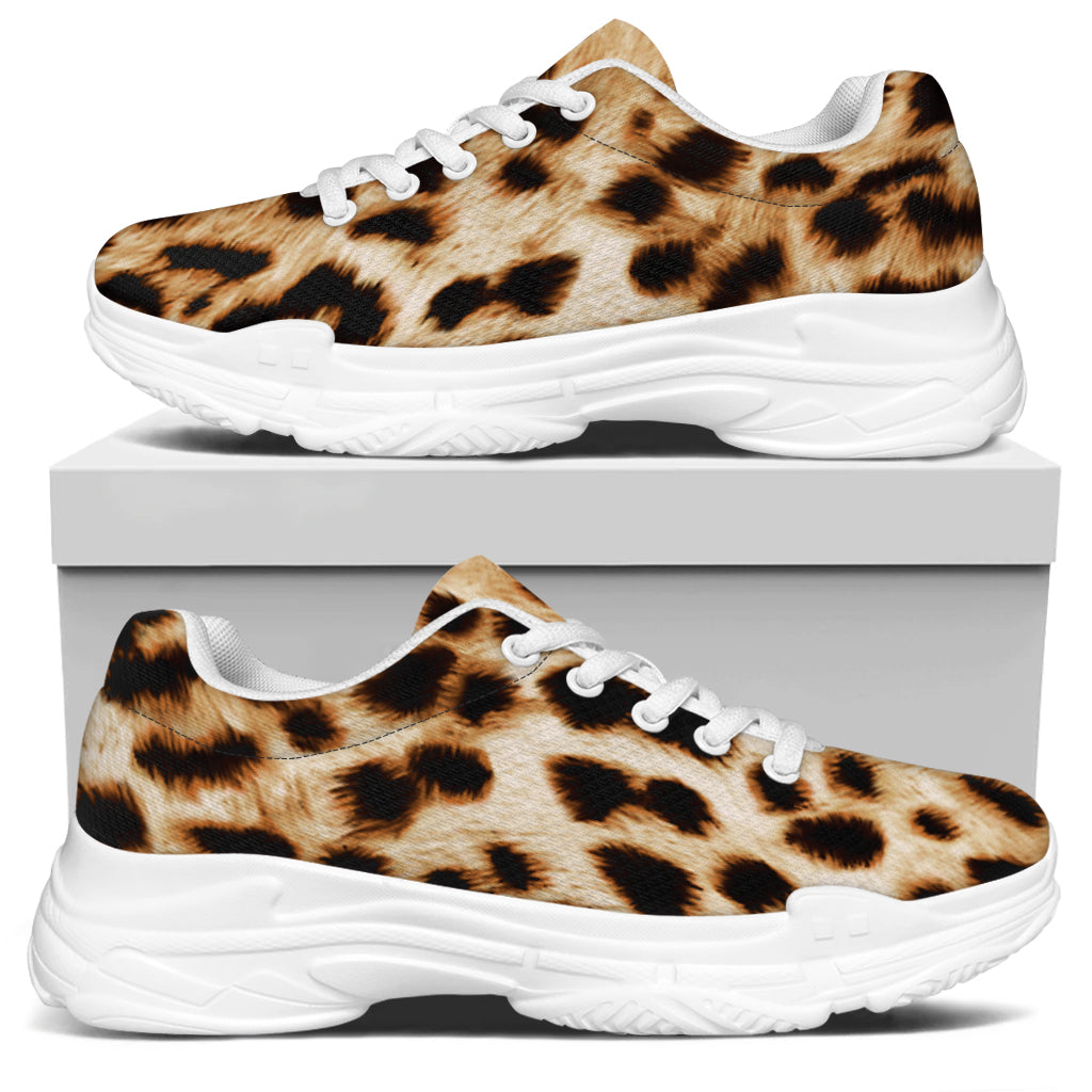 Cheetah Print White Chunky Shoes