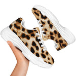 Cheetah Print White Chunky Shoes