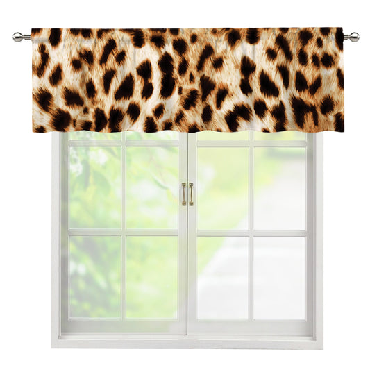 Cheetah Print Window Valance