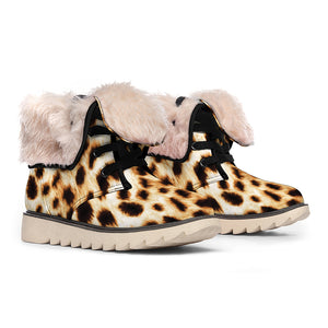 Cheetah Print Winter Boots