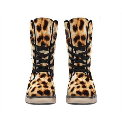 Cheetah Print Winter Boots