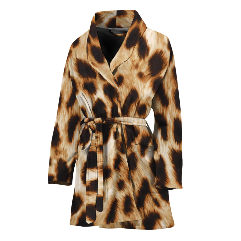 Cheetah Print Women's Bathrobe