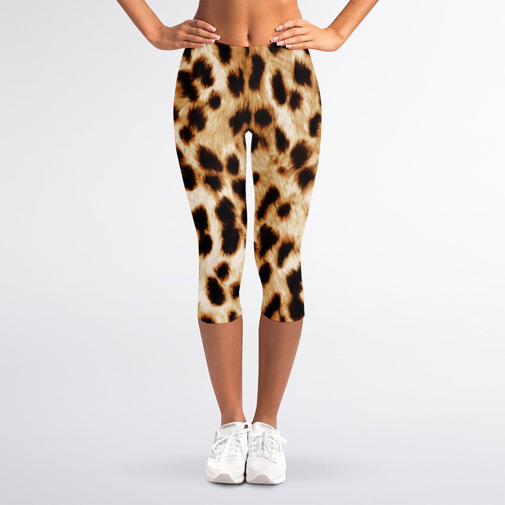 Cheetah Print Women's Capri Leggings