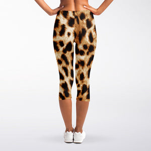 Cheetah Print Women's Capri Leggings