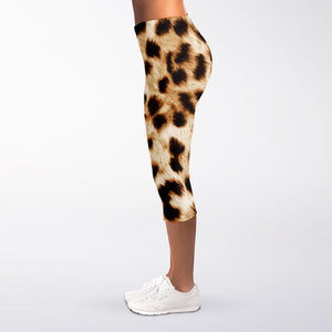 Cheetah Print Women's Capri Leggings