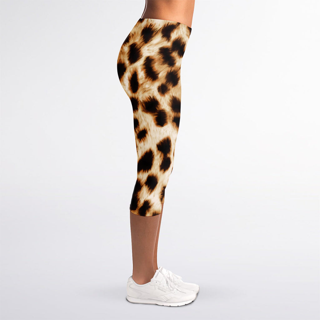 Cheetah Print Women's Capri Leggings