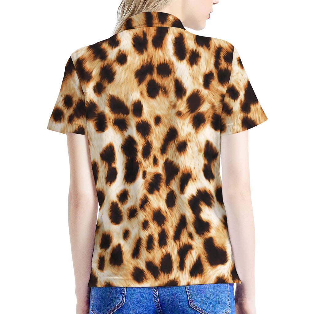 Cheetah Print Women's Polo Shirt