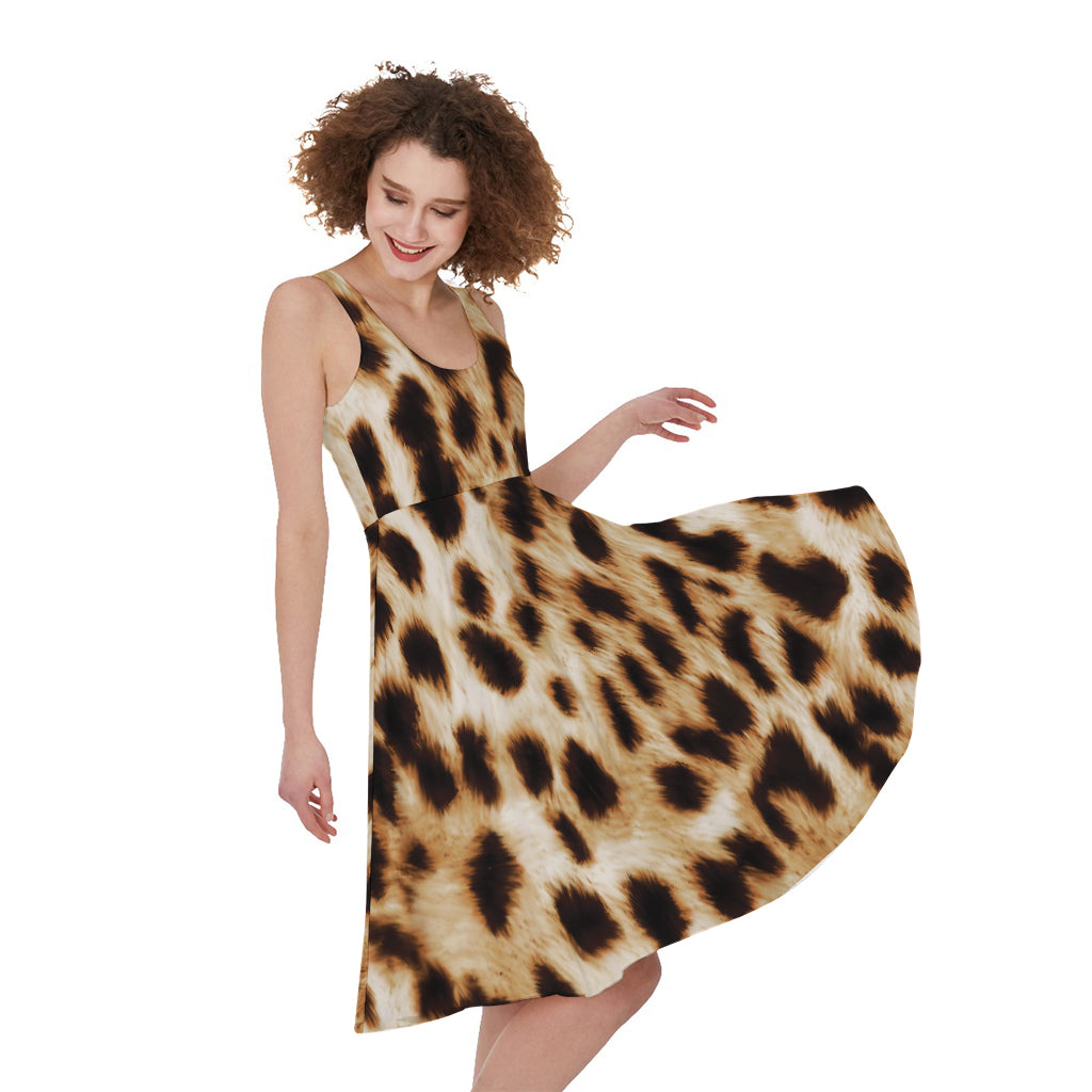 Cheetah Print Women's Sleeveless Dress