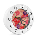 Cherry Blossom Kimono Pattern Print Alarm Clock