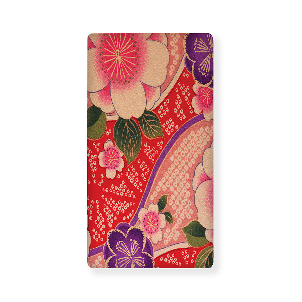 Cherry Blossom Kimono Pattern Print Baby Crib Sheet