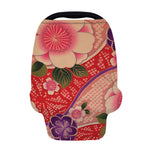 Cherry Blossom Kimono Pattern Print Baby Seat Cover