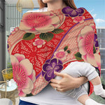 Cherry Blossom Kimono Pattern Print Baby Seat Cover