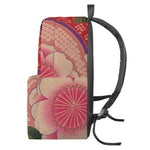 Cherry Blossom Kimono Pattern Print Backpack