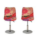 Cherry Blossom Kimono Pattern Print Bar Stool Covers