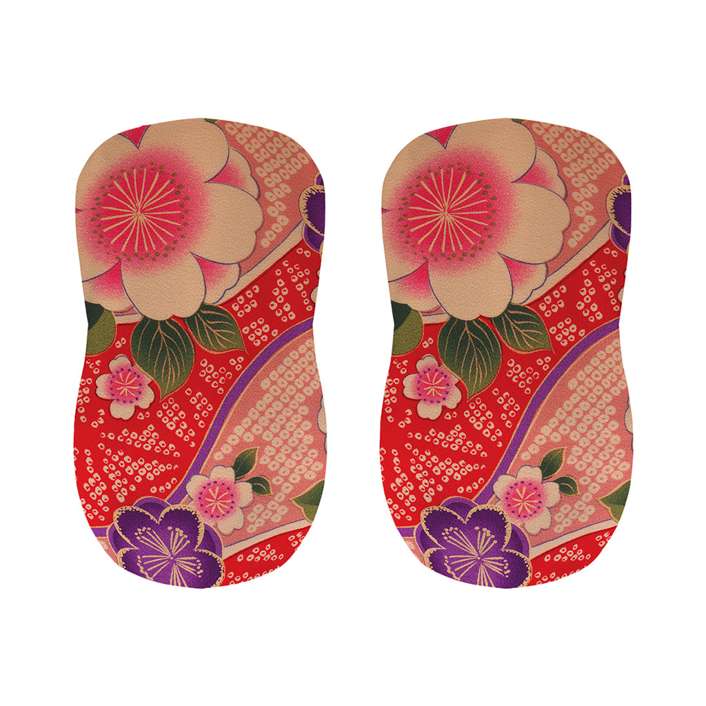 Cherry Blossom Kimono Pattern Print Bar Stool Covers