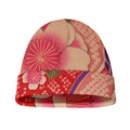 Cherry Blossom Kimono Pattern Print Beanie