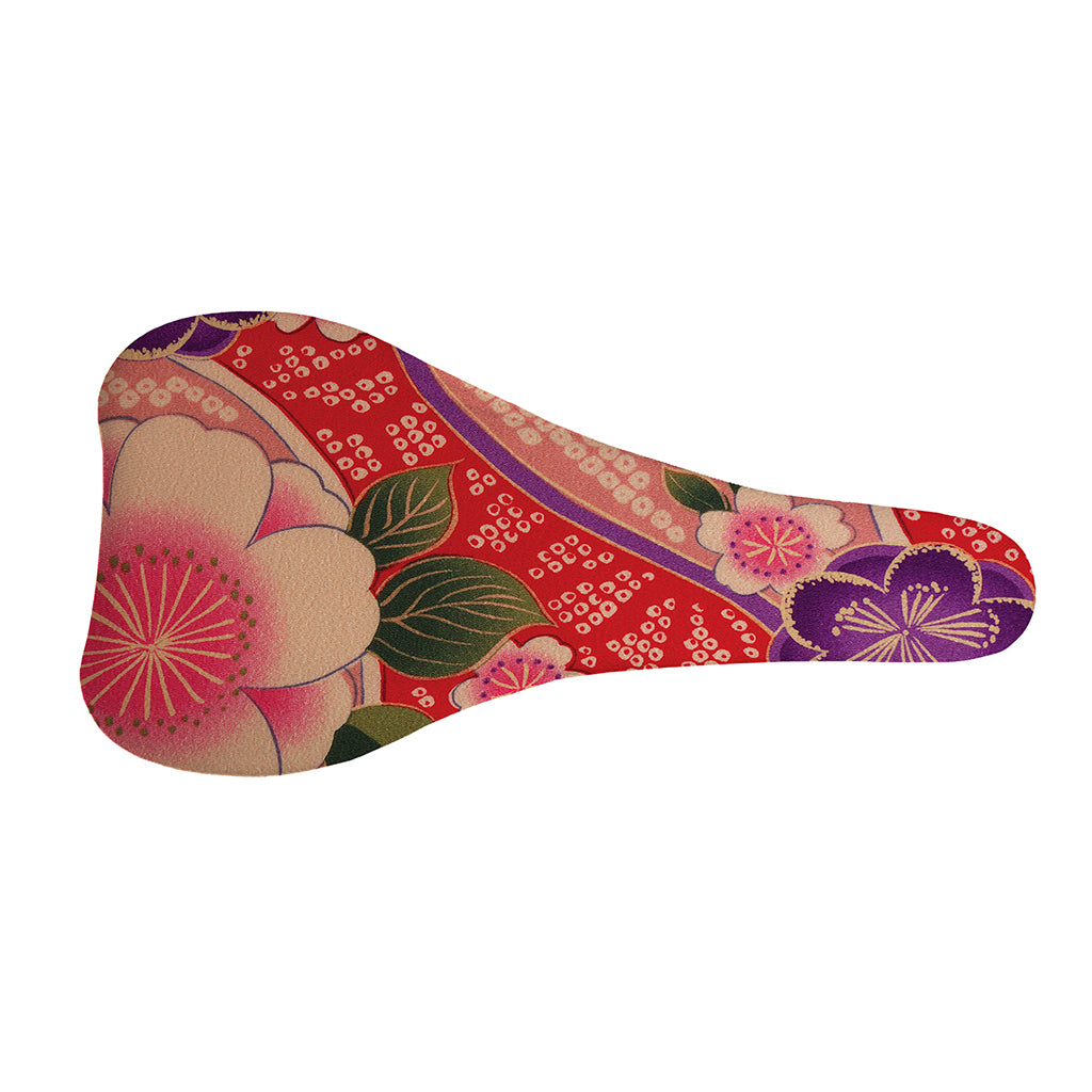Cherry Blossom Kimono Pattern Print Bicycle Seat Cover