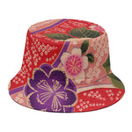 Cherry Blossom Kimono Pattern Print Bucket Hat