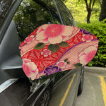 Cherry Blossom Kimono Pattern Print Car Side Mirror Covers