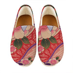 Cherry Blossom Kimono Pattern Print Casual Shoes