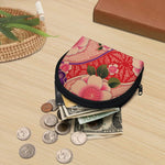 Cherry Blossom Kimono Pattern Print Coin Purse