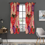Cherry Blossom Kimono Pattern Print Curtain