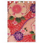 Cherry Blossom Kimono Pattern Print Curtain