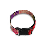 Cherry Blossom Kimono Pattern Print Dog Collar