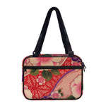Cherry Blossom Kimono Pattern Print Double Strap Bible Bag
