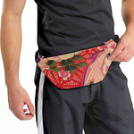 Cherry Blossom Kimono Pattern Print Fanny Pack
