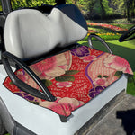 Cherry Blossom Kimono Pattern Print Golf Cart Seat Cover