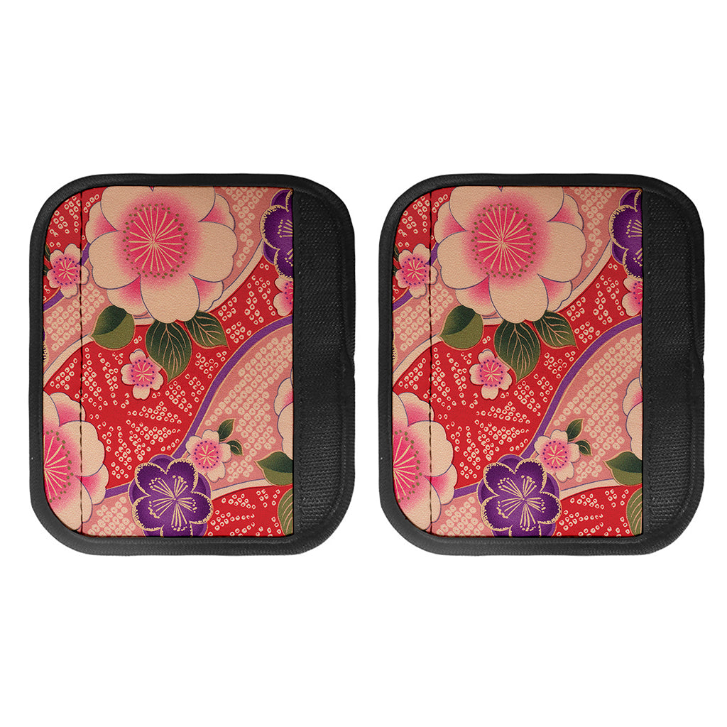 Cherry Blossom Kimono Pattern Print Handle Covers