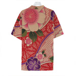 Cherry Blossom Kimono Pattern Print Hawaiian Shirt