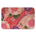 Cherry Blossom Kimono Pattern Print Indoor Door Mat