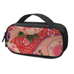 Cherry Blossom Kimono Pattern Print Insulin Cooler Travel Case