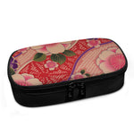 Cherry Blossom Kimono Pattern Print Insulin Cooler Travel Case