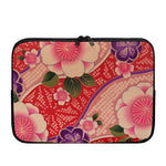 Cherry Blossom Kimono Pattern Print Laptop Sleeve