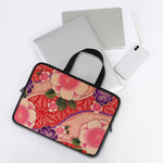 Cherry Blossom Kimono Pattern Print Laptop Sleeve With Handle