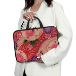 Cherry Blossom Kimono Pattern Print Laptop Sleeve With Handle